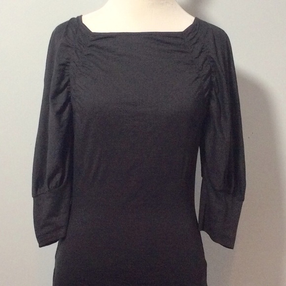 Theory 3/4 Sleeve Ruched Top Small - Picture 1 of 5
